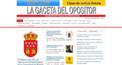 Desktop Screenshot of lagacetadelopositor.es