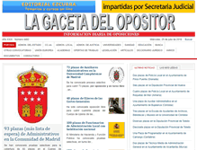 Tablet Screenshot of lagacetadelopositor.es